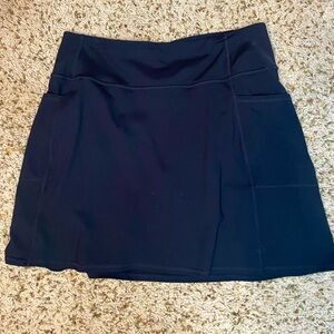 Skechers Black Skort Tennis Golf Pickleball mini skirt Size Large